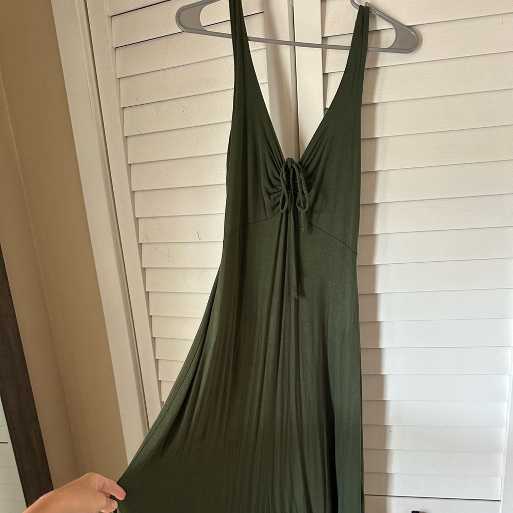 Elegant OLIVE Midi Dress